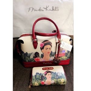 Frida Kahlo collection satchel and wallet